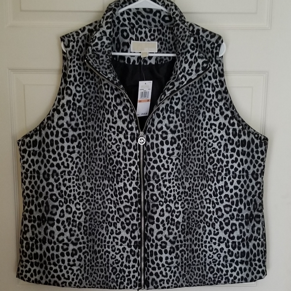 MICHAEL KORS Leopard Print Vest